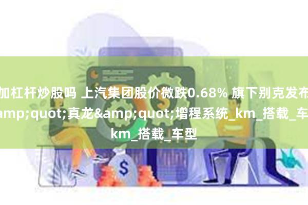 加杠杆炒股吗 上汽集团股价微跌0.68% 旗下别克发布&quot;真龙&quot;增程系统_km_搭载_车型